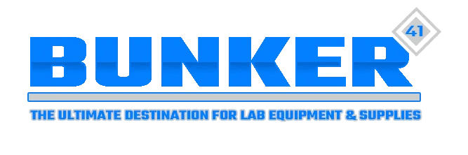 An image showing the logo for the website bunker41.com (blue version)