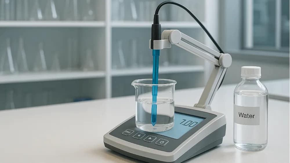 a-ph-meter-being-calibrated---how-to-calibrate-a-ph-meter-with-water--master-the-art-of-accurate-precision