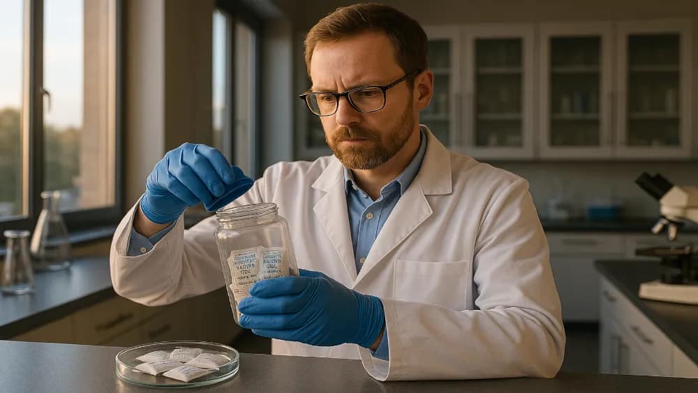 a-scientist-maximizing-the-life-span-of-desiccant-bags-inside-of-a-modern-lab---maximizing-desiccant-lifespan-best-practices