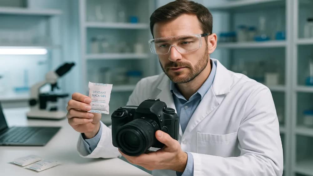 a-scientist-using-desiccant-bag-for-creative-reasons-in-a-modern-lab---creative-uses-for-regenerated-desiccant-bags