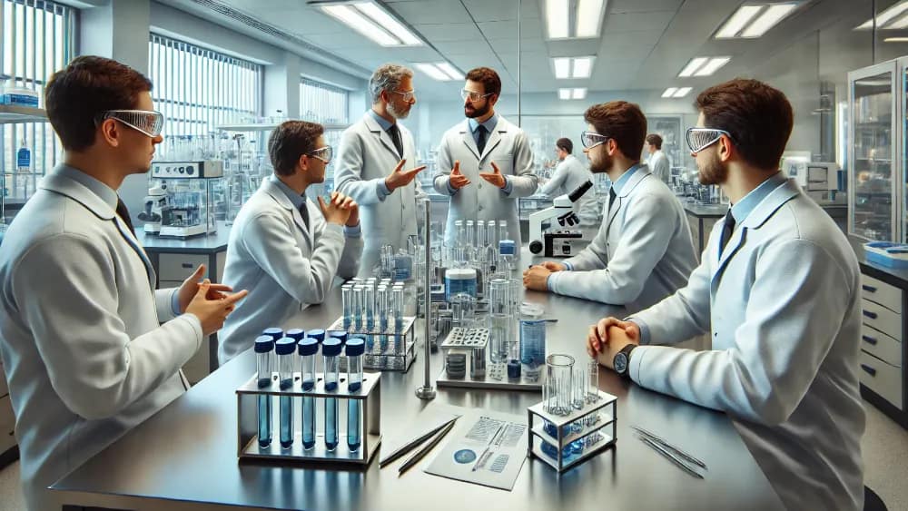 Scientists cleaning lab equipment in a modern lab setting (How to Clean Lab Equipment A Detailed Process) scientists-cleaning-lab-equipment-in-a-modern-lab-setting---how-to-clean-lab-equipment--a-detailed-process