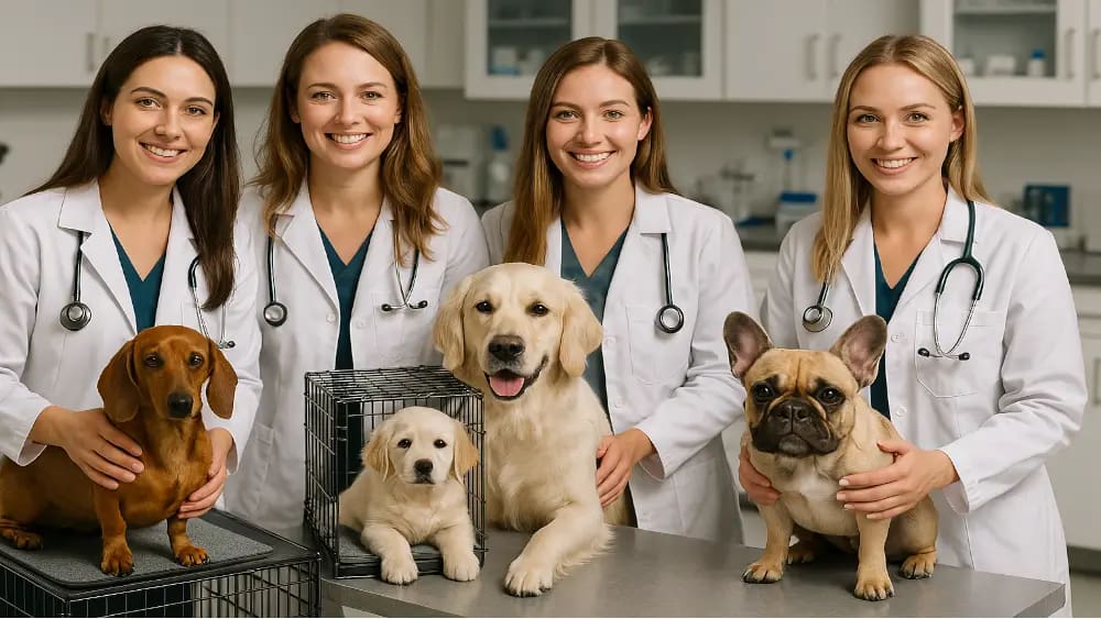 a-group-of-attractive-female-veterinarians-taking-a-picture-next-to-the-dogs-they-are-taking-care-of---conclusion