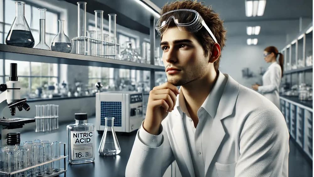 a-young-scientist-in-deep-thought-reflecting-on-the-importance-of-nitric-acid-for-cleaning-glassware---why-rinsing-with-nitric-acid-is-essential-for-clean-glassware