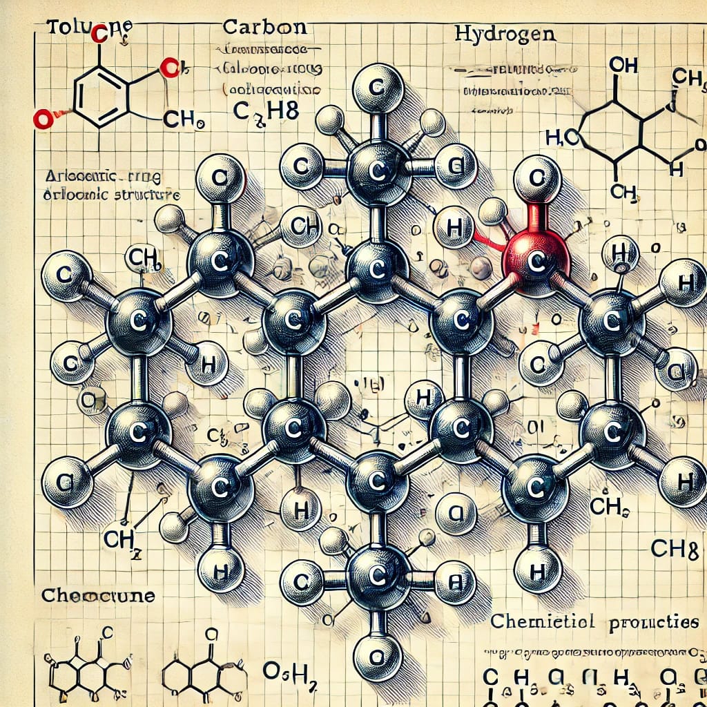 illustration-of-the-toluene-molecule---9-toluene--the-industrial-solvent-with-neurological-risks