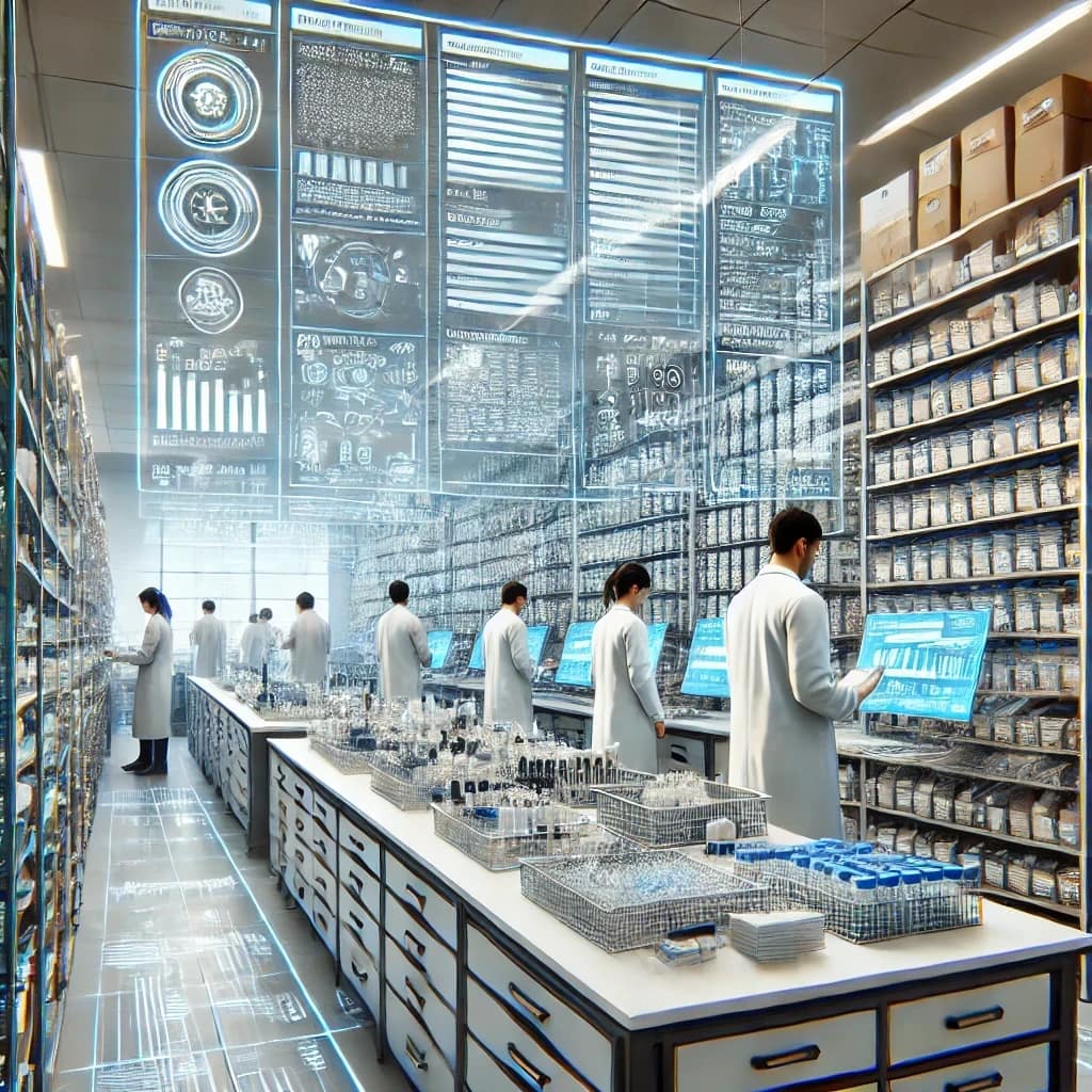 scientists-organizing-and-cataloging-items---managing-lab-items-and-supplies-efficiently