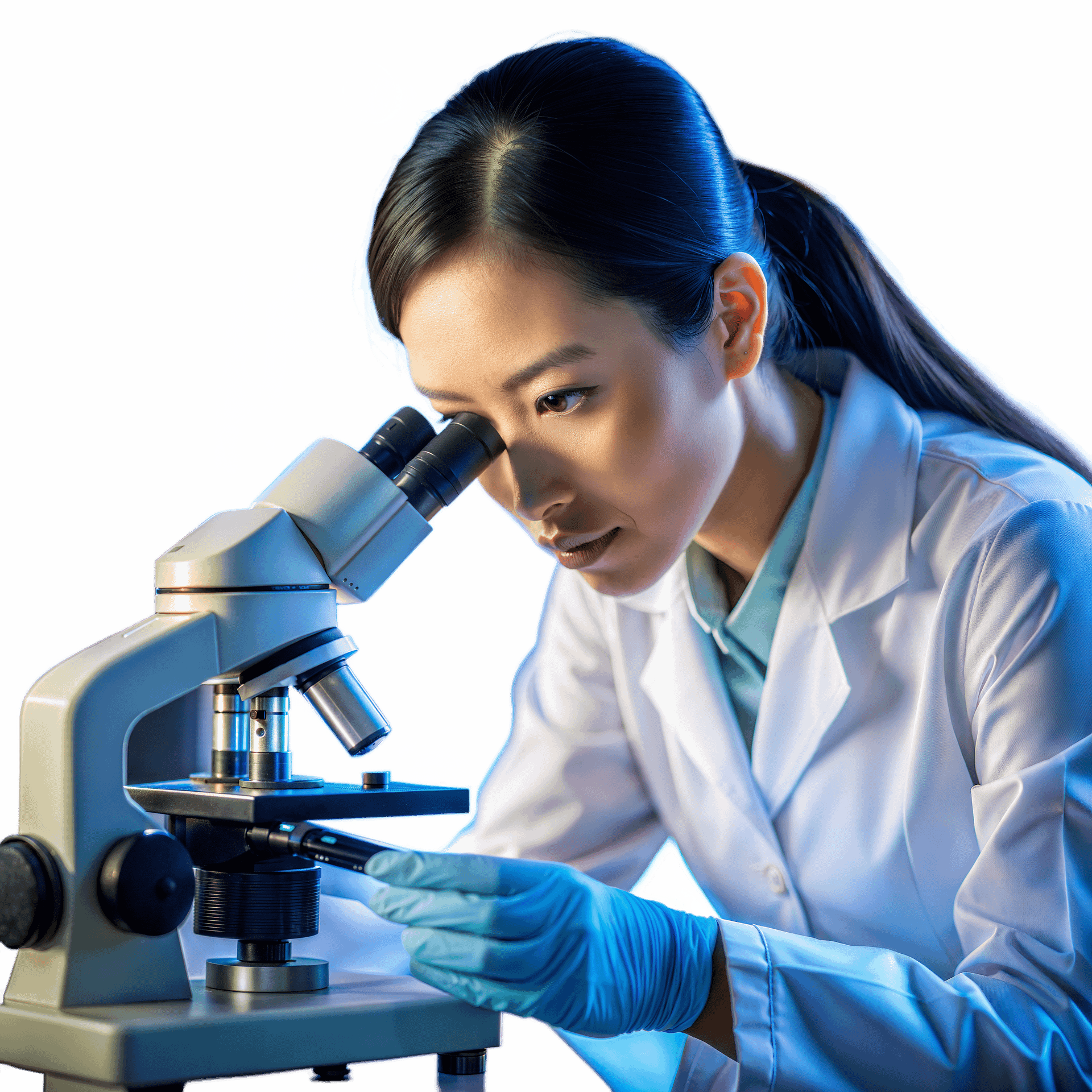 female-scientist-using-microscope-in-modern-laboratory-by-mustafa-v-from-vecteezy