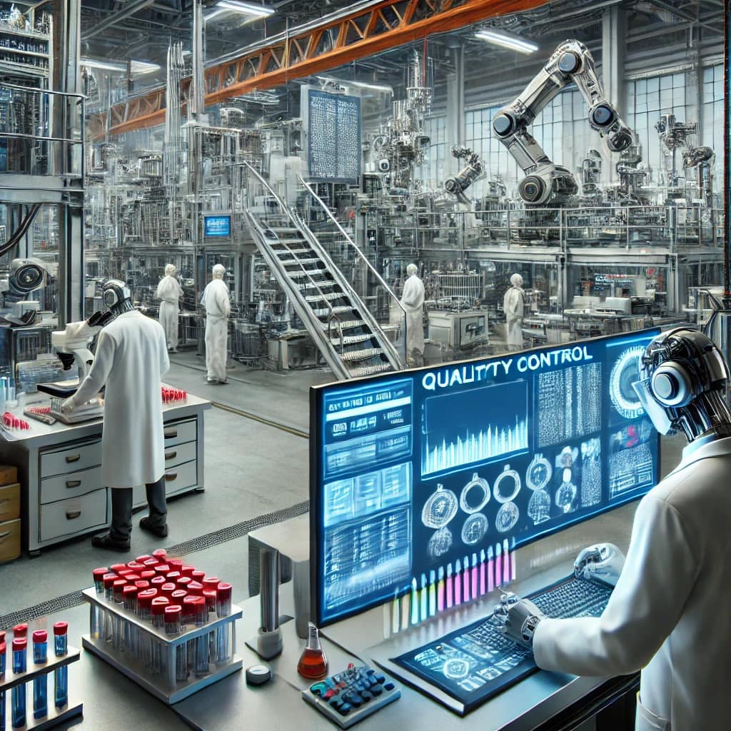 a-modern-manufacturing-facility-with-advanced-machinery-robotic-arms-and-lab-technicians---quality-control-and-manufacturing--ensuring-consistency