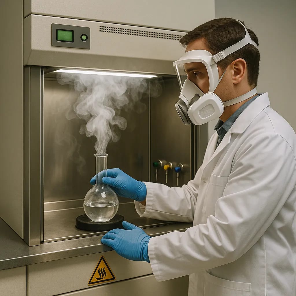 a-scientist-utilizing-supporting-compliance-with-regulations-while-using-a-fume-hood---supporting-compliance-with-regulations