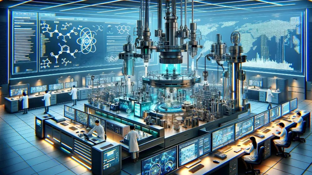 futuristic-laboratory-settings-with-scientists-working-on-cutting-edge-research---advanced-topics-in-chemical-analysis